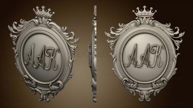 3D model Coat of arms with anagram (STL)