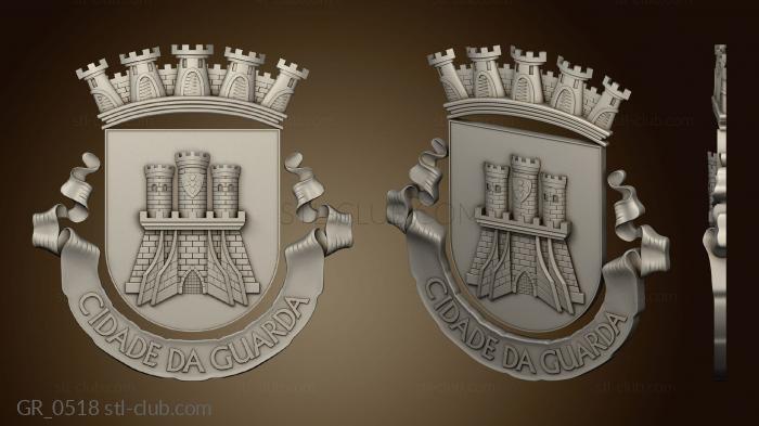 3D model Guarda Coat of arms (STL)