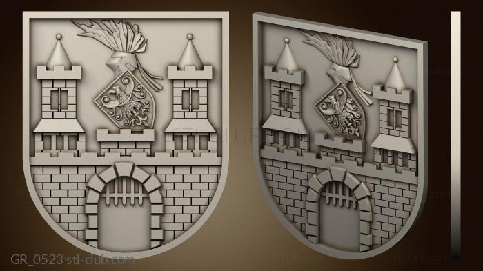 3D model Coat of arms of Zelenogursk (STL)