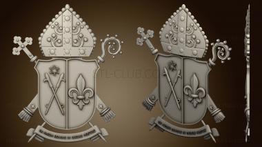 3D model Coat of arms of the Zelenogurskogozhovskaya eparchy (STL)