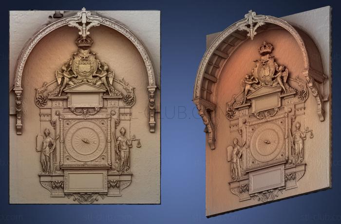 Горельефы и барельефы исторические и религиозные Самые старые часы в Париже