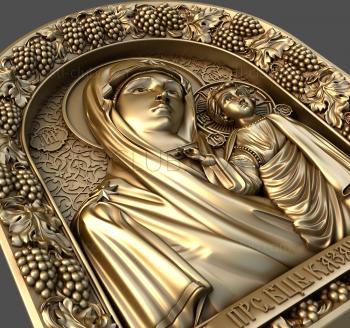 3D модель Венчальная пара( Богородица+Господь Вседержитель) (STL)