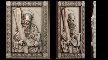 3D модель Икона Апостол Андрей картина (STL)