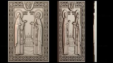 3D модель Икона Святые Петр и Феврония (STL)