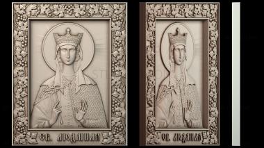 3D модель Св. икона Людмилы (STL)