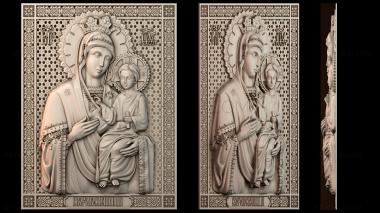 3D модель икона Божией Матери Скорбящая (STL)