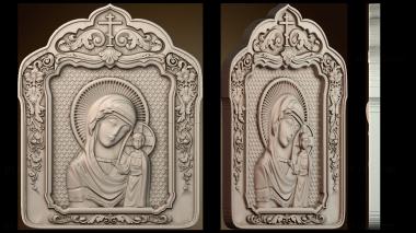 3D модель Икона Казанской Божией Матери (STL)