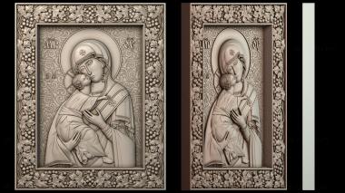3D модель Икона Божией Матери Владимирская (STL)
