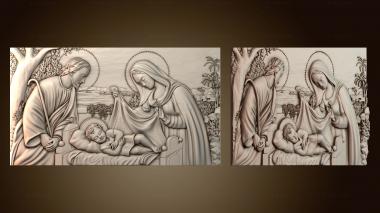 3D модель фреска «Рождение Христа» (STL)