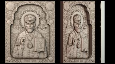 3D модель Икона Николая Чудотворца (STL)
