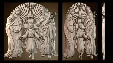 3D модель Икона Святого Семейства (STL)