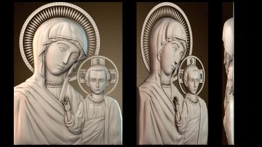 3D модель Икона Казанской Божией Матери (STL)