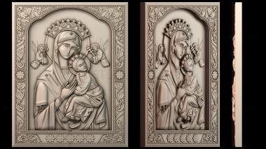 3D модель икона Божией Матери (STL)