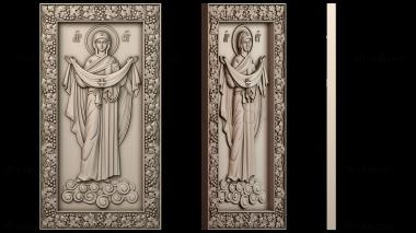 3D модель Икона Покрова Пресвятой Богородицы (STL)