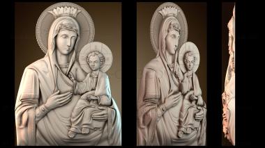 3D модель Икона Иверской Божией Матери (STL)