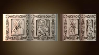3D модель Иконка книги диптиха (STL)