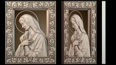 3D модель Икона Божией Матери (STL)
