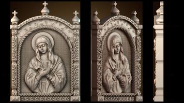 3D модель Икона Божией Матери (STL)