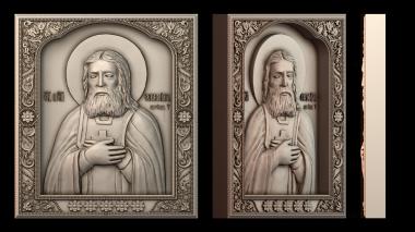 3D модель Икона преподобного Серафима Саровского. (STL)