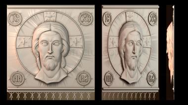 3D модель Полотно для иконы Иисус Христос (STL)
