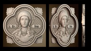 3D модель Икона Святая Ирина (STL)
