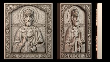 3D модель Икона Святого Князя Владимира (STL)