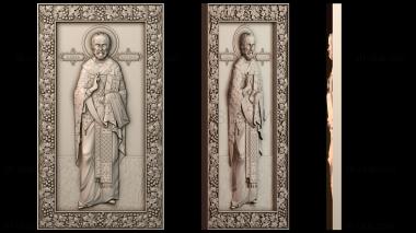 3D модель Икона Николая Чудотворца (в полный рост) (STL)