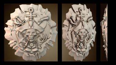 3D модель Пиратский значок (STL)