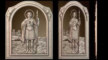 3D модель Икона Георгия Победоносца (STL)