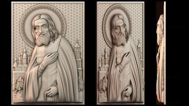 3D модель Икона Серафима Саровского. (STL)