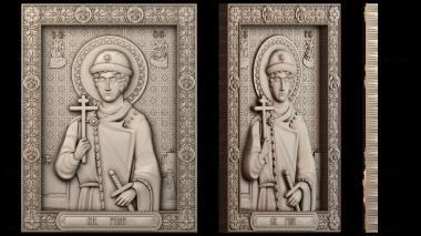 3D модель Икона Глеб Владимирович Муромский князь (STL)