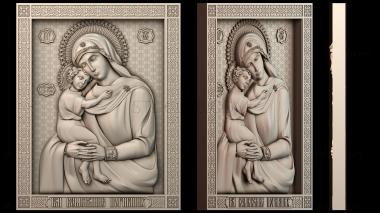 3D модель Икона Божией Матери (STL)