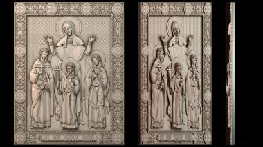 3D модель Икона Вера Надежда Любовь и их мать София (STL)