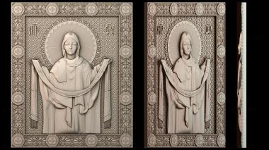 3D модель Икона Покрова Пресвятой Богородицы (STL)