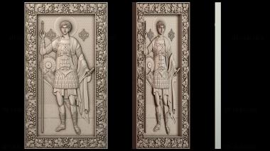 3D модель Икона Святого Георгия Победоносца (STL)