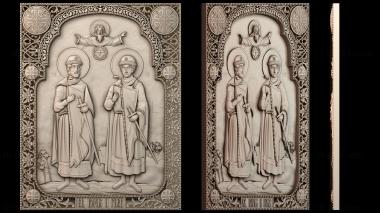 3D модель Икона Борис и Глеб (STL)