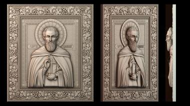 3D модель Икона Сергия Радонежского (STL)