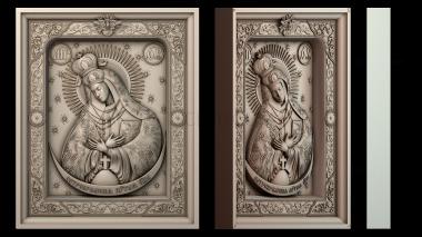 3D модель Икона Божией Матери (STL)