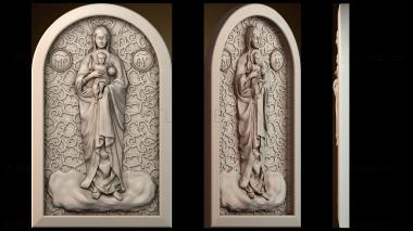 3D модель Икона Пресвятой Богородицы (STL)