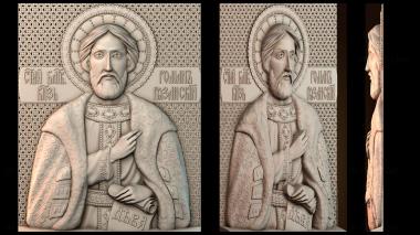 3D модель Икона святого благоверного князя Романа Рязанского (STL)