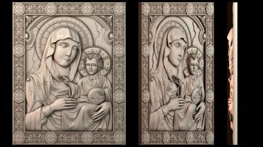 3D модель Икона Богоматери Иерусалимской (STL)