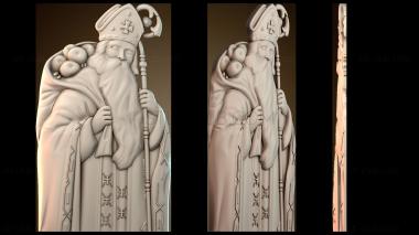 3D модель Икона святого с яблоками (STL)