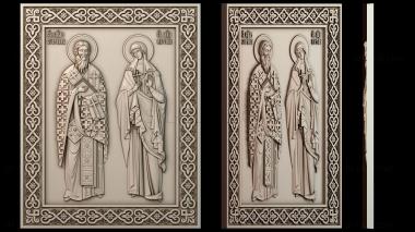 3D модель Икона Киприана и Устиньи (STL)