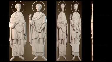 3D модель Икона святых Космы и Дамиана (STL)