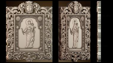 3D модель Икона Богородицы (STL)