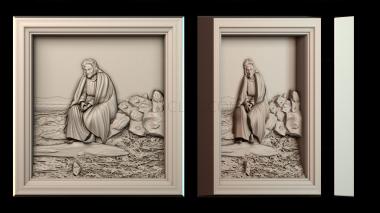 3D модель Иисус в пустыне (STL)