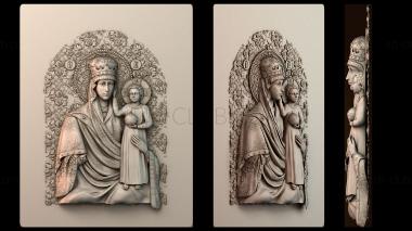 3D модель Икона Божией Матери (STL)