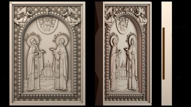 3D модель Икона святых Петра и Февронии (STL)