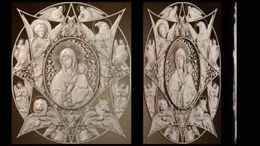 3D модель Икона Божией Матери «Неопалимая Купина» (STL)