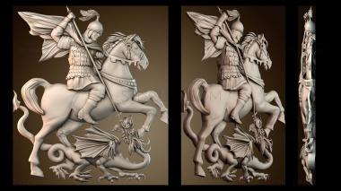 3D модель Георгий Победоносец (STL)